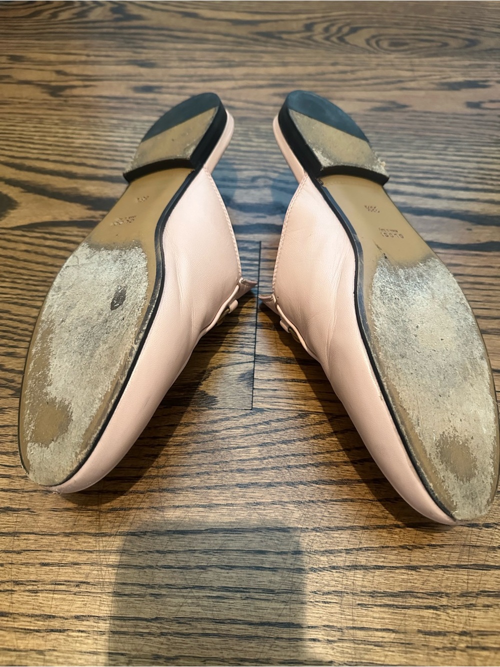 Women’s Sz. 38.5 Authentic Gucci Princeton Mules - Lt. Pink - Picture 11 of 11